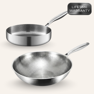 Ashcroft Titanium Wok & Deep Pan Bundle