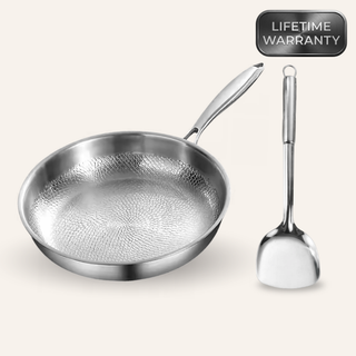 Ashcroft Titanium Hammered Pan + Spatula Bundle